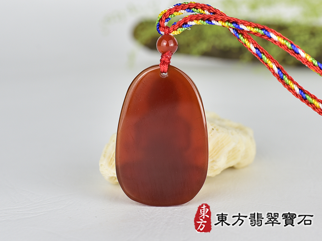 紅瑪瑙大日如來項鍊玉珮(大日如來:大日如來牌紅瑪瑙大日如來玉珮、紅瑪瑙大日如來玉墜)紅瑪瑙大日如來,FD829。客製化訂做各種紅瑪瑙大日如來吊墜玉珮項鍊。★附東方翡翠寶石保證卡 3.jpg