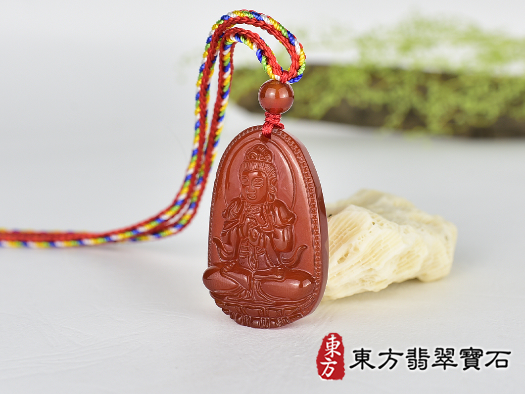 紅瑪瑙大日如來項鍊玉珮(大日如來:大日如來牌紅瑪瑙大日如來玉珮、紅瑪瑙大日如來玉墜)紅瑪瑙大日如來,FD832。客製化訂做各種紅瑪瑙大日如來吊墜玉珮項鍊。★附東方翡翠寶石保證卡 1.jpg