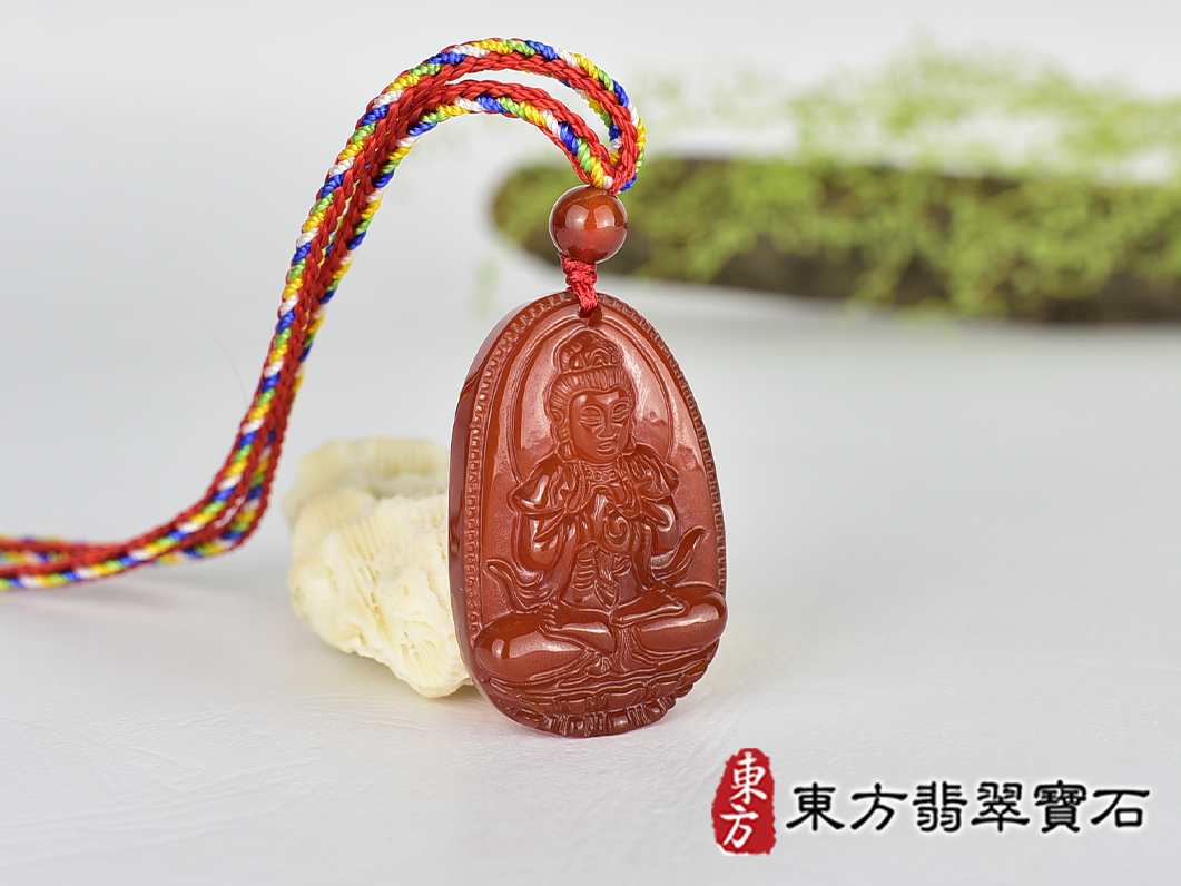 紅瑪瑙大日如來項鍊玉珮(大日如來:大日如來牌紅瑪瑙大日如來玉珮、紅瑪瑙大日如來玉墜)紅瑪瑙大日如來,FD832。客製化訂做各種紅瑪瑙大日如來吊墜玉珮項鍊。★附東方翡翠寶石保證卡 2.jpg