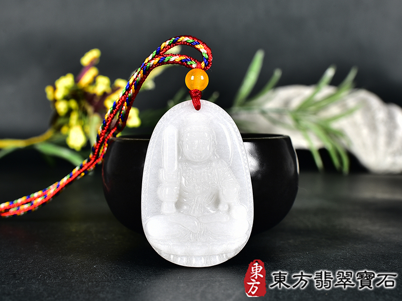 新疆白玉不動明王項鍊玉珮(不動明王:不動明王牌新疆白玉不動明王玉珮、新疆白玉不動明王玉墜)不動明王,FD836。客製化訂做各種新疆白玉不動明王吊墜玉珮項鍊。★附東方翡翠寶石保證卡 0.jpg
