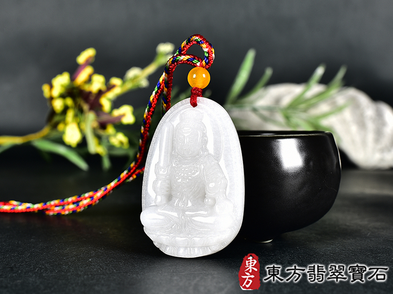 新疆白玉不動明王項鍊玉珮(不動明王:不動明王牌新疆白玉不動明王玉珮、新疆白玉不動明王玉墜)不動明王,FD836。客製化訂做各種新疆白玉不動明王吊墜玉珮項鍊。★附東方翡翠寶石保證卡 1.jpg