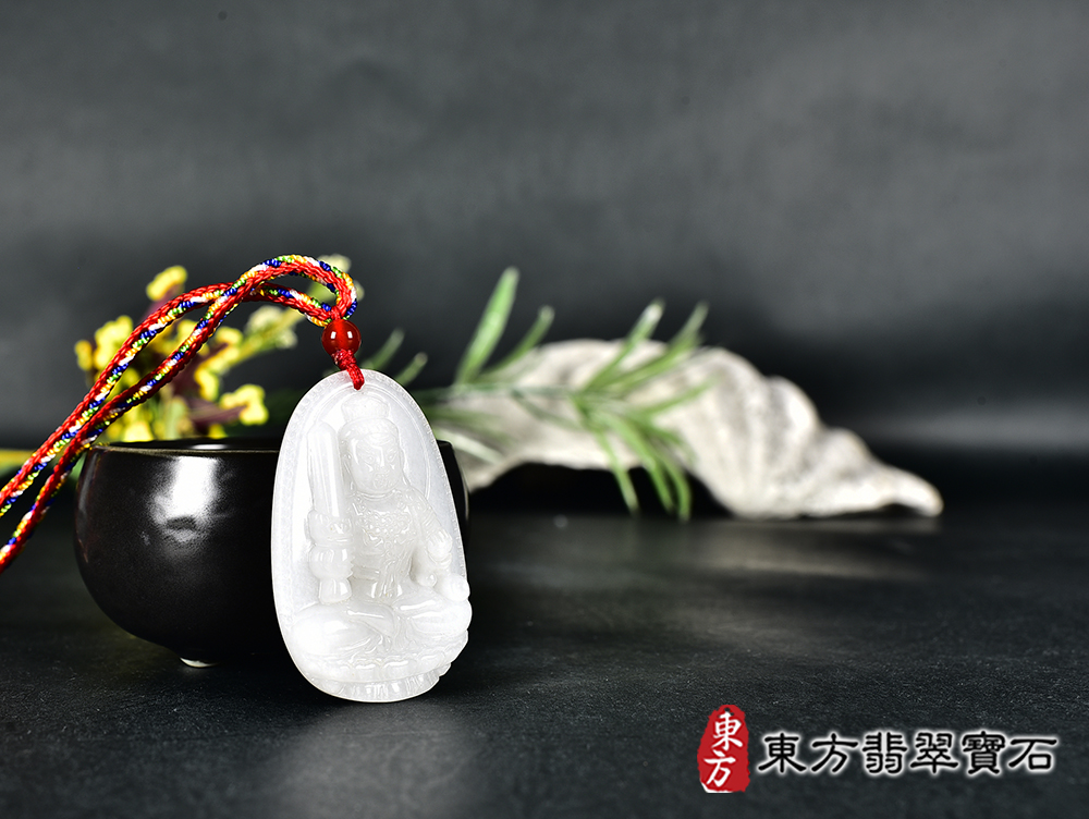 新疆白玉不動明王項鍊玉珮(不動明王:不動明王牌新疆白玉不動明王玉珮、新疆白玉不動明王玉墜)不動明王,FD837。客製化訂做各種新疆白玉不動明王吊墜玉珮項鍊。★附東方翡翠寶石保證卡 4.jpg