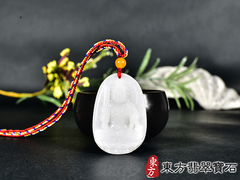 新疆白玉不動明王項鍊玉珮(不動明王:不動明王牌新疆白玉不動明王玉珮、新疆白玉不動明王玉墜)不動明王,FD839。客製化訂做各種新疆白玉不動明王吊墜玉珮項鍊。★附東方翡翠寶石保證卡 0.jpg