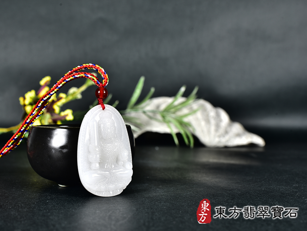 新疆白玉不動明王項鍊玉珮(不動明王:不動明王牌新疆白玉不動明王玉珮、新疆白玉不動明王玉墜)不動明王,FD840。客製化訂做各種新疆白玉不動明王吊墜玉珮項鍊。★附東方翡翠寶石保證卡 4.jpg