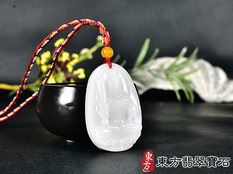 新疆白玉不動明王項鍊玉珮(不動明王:不動明王牌新疆白玉不動明王玉珮、新疆白玉不動明王玉墜)不動明王,FD841。客製化訂做各種新疆白玉不動明王吊墜玉珮項鍊。★附東方翡翠寶石保證卡 2.jpg