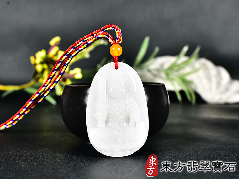 新疆白玉不動明王項鍊玉珮(不動明王:不動明王牌新疆白玉不動明王玉珮、新疆白玉不動明王玉墜)不動明王,FD842。客製化訂做各種新疆白玉不動明王吊墜玉珮項鍊。★附東方翡翠寶石保證卡 0.jpg