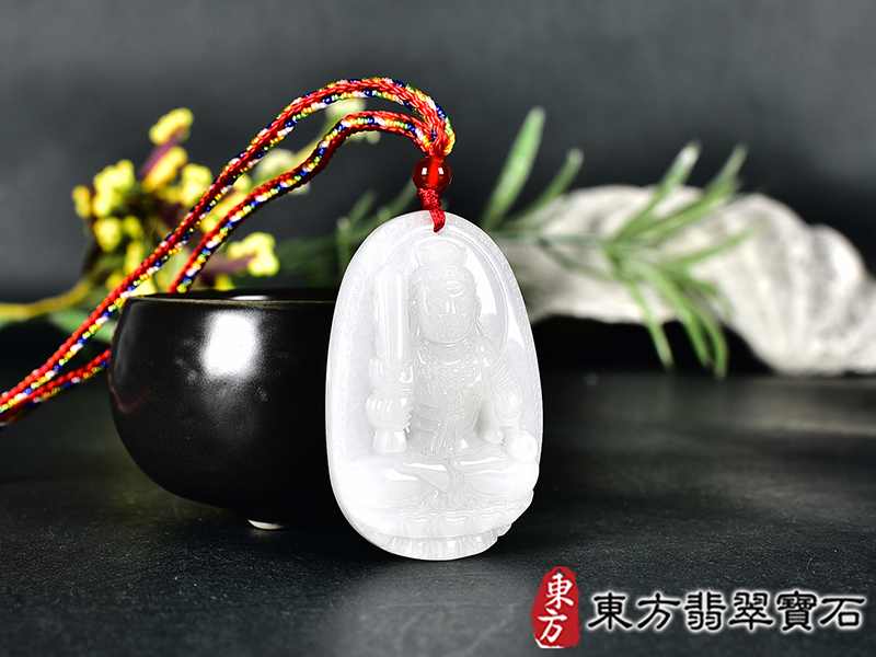 新疆白玉不動明王項鍊玉珮(不動明王:不動明王牌新疆白玉不動明王玉珮、新疆白玉不動明王玉墜)不動明王,FD843。客製化訂做各種新疆白玉不動明王吊墜玉珮項鍊。★附東方翡翠寶石保證卡 2.jpg