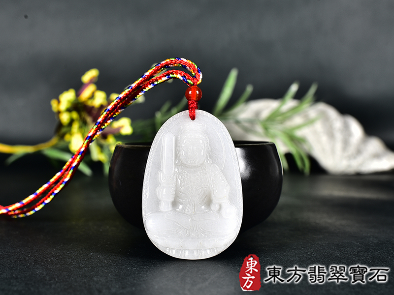 新疆白玉不動明王項鍊玉珮(不動明王:不動明王牌新疆白玉不動明王玉珮、新疆白玉不動明王玉墜)不動明王,FD844。客製化訂做各種新疆白玉不動明王吊墜玉珮項鍊。★附東方翡翠寶石保證卡 0.jpg