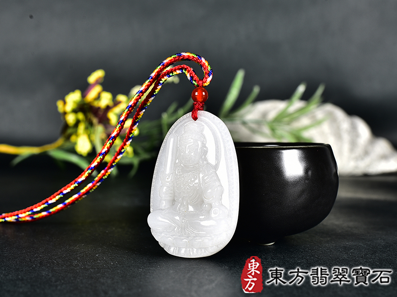 新疆白玉不動明王項鍊玉珮(不動明王:不動明王牌新疆白玉不動明王玉珮、新疆白玉不動明王玉墜)不動明王,FD844。客製化訂做各種新疆白玉不動明王吊墜玉珮項鍊。★附東方翡翠寶石保證卡 1.jpg