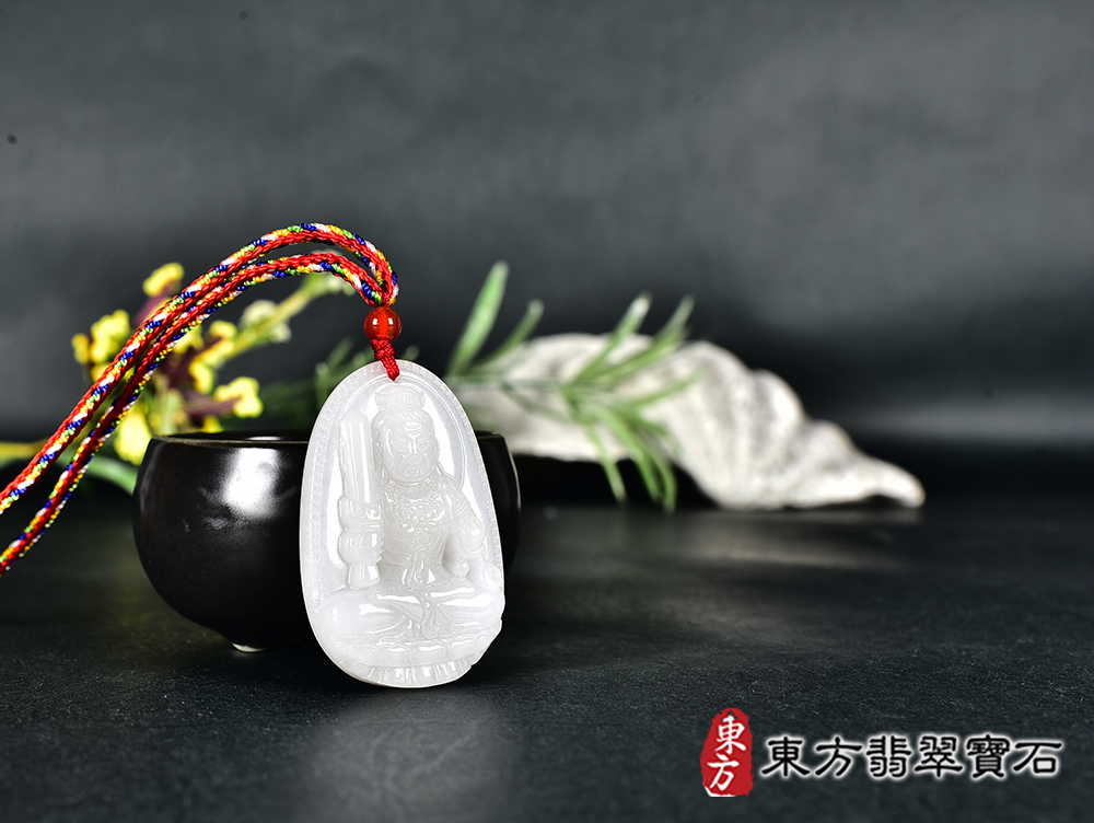 新疆白玉不動明王項鍊玉珮(不動明王:不動明王牌新疆白玉不動明王玉珮、新疆白玉不動明王玉墜)不動明王,FD844。客製化訂做各種新疆白玉不動明王吊墜玉珮項鍊。★附東方翡翠寶石保證卡 4.jpg