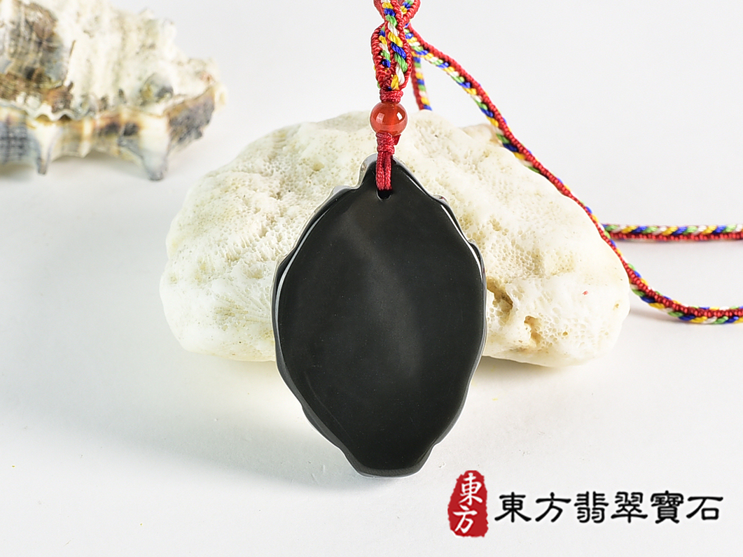 金曜石九尾狐狸項鍊玉珮(九尾狐狸、招財、人緣、桃花,狐仙:九尾狐狸牌金曜石九尾狐狸玉珮、金曜石九尾狐狸玉墜、)。金曜石九尾狐狸,FX086。客製化訂做各種金曜石狐狸吊墜玉珮項鍊。★附東方翡翠寶石保證 3.jpg