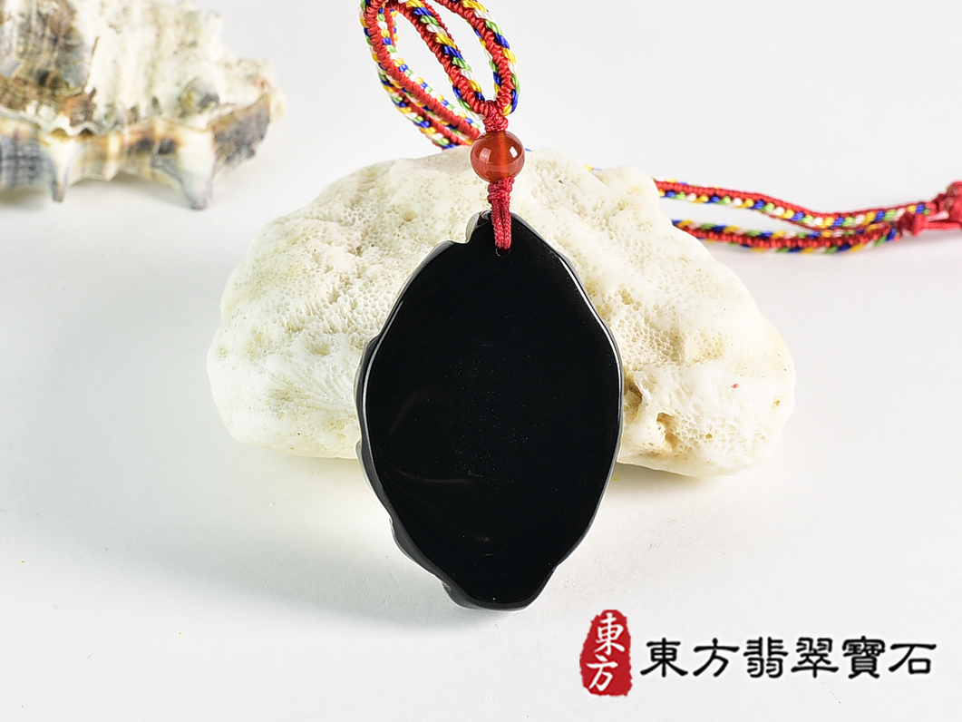 金曜石九尾狐狸項鍊玉珮(九尾狐狸、招財、人緣、桃花,狐仙:九尾狐狸牌金曜石九尾狐狸玉珮、金曜石九尾狐狸玉墜、)。金曜石九尾狐狸,FX087。客製化訂做各種金曜石狐狸吊墜玉珮項鍊。★附東方翡翠寶石保證 3.jpg