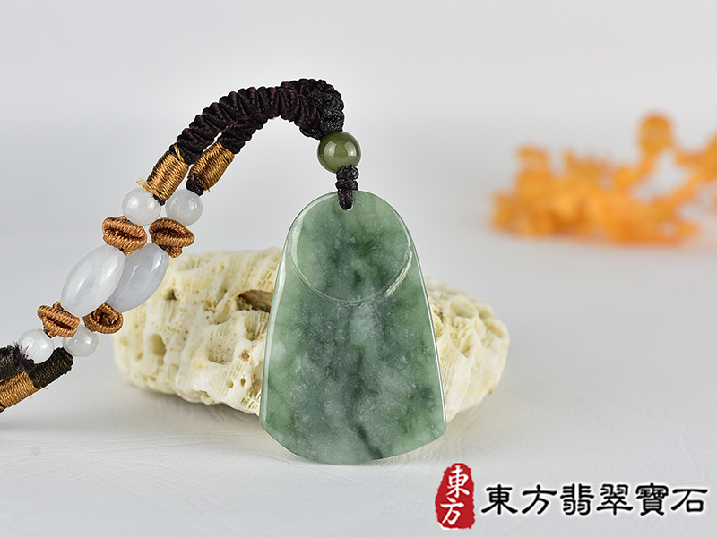 翡翠濟公項鍊玉珮(濟公:濟公牌A貨翡翠濟公玉珮、緬甸玉濟公玉墜)綠色花青種濟公,GG084。客製化訂做各種翡翠濟公吊墜玉珮項鍊。★附A貨翡翠雙證書 3.jpg