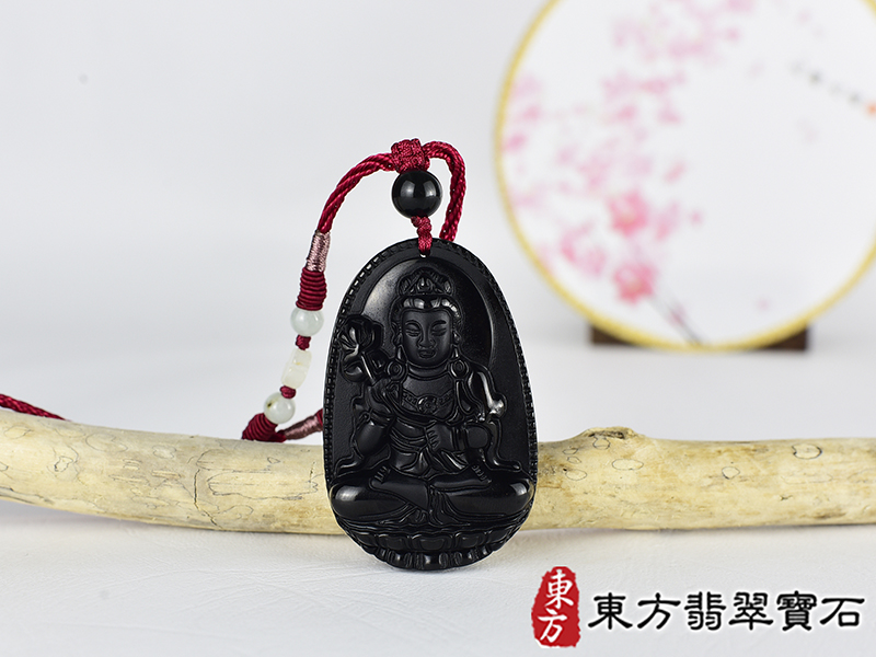 黑曜石大勢至菩薩項鍊玉珮(大勢至菩薩:大勢至菩薩牌黑曜石大勢至菩薩玉珮、黑曜石大勢至菩薩玉墜)。黑曜石大勢至菩薩GY2019。客製化訂做各種黑曜石大勢至菩薩吊墜玉珮項鍊。★附東方翡翠寶石保證卡 0.jpg