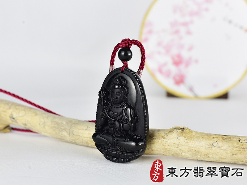 黑曜石大勢至菩薩項鍊玉珮(大勢至菩薩:大勢至菩薩牌黑曜石大勢至菩薩玉珮、黑曜石大勢至菩薩玉墜)。黑曜石大勢至菩薩GY2019。客製化訂做各種黑曜石大勢至菩薩吊墜玉珮項鍊。★附東方翡翠寶石保證卡 1.jpg