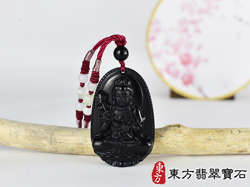 黑曜石大勢至菩薩項鍊玉珮(大勢至菩薩:大勢至菩薩牌黑曜石大勢至菩薩玉珮、黑曜石大勢至菩薩玉墜)。黑曜石大勢至菩薩GY2020。客製化訂做各種黑曜石大勢至菩薩吊墜玉珮項鍊。★附東方翡翠寶石保證卡 0.jpg