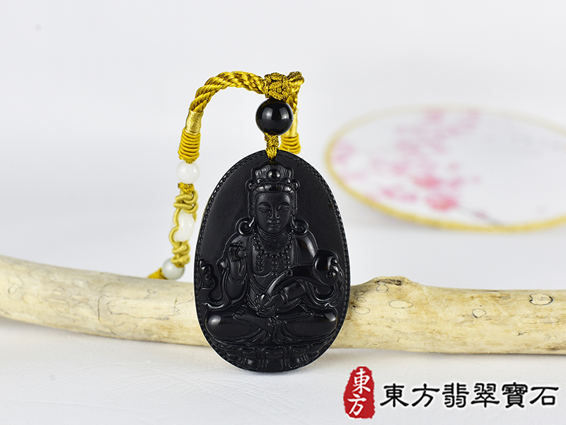 黑曜石如意菩薩項鍊玉珮(觀世音菩薩、如意觀音:觀世音菩薩牌黑曜石觀世音菩薩玉珮、黑曜石觀世音菩薩玉墜)。黑曜石觀世音菩薩,GY2045。客製化訂做各種黑曜石觀世音菩薩吊墜玉珮項鍊。★附東方翡翠寶 0.jpg