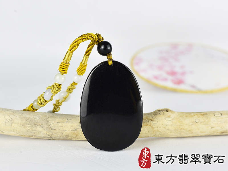 黑曜石如意菩薩項鍊玉珮(觀世音菩薩、如意觀音:觀世音菩薩牌黑曜石觀世音菩薩玉珮、黑曜石觀世音菩薩玉墜)。黑曜石觀世音菩薩,GY2045。客製化訂做各種黑曜石觀世音菩薩吊墜玉珮項鍊。★附東方翡翠寶 3.jpg