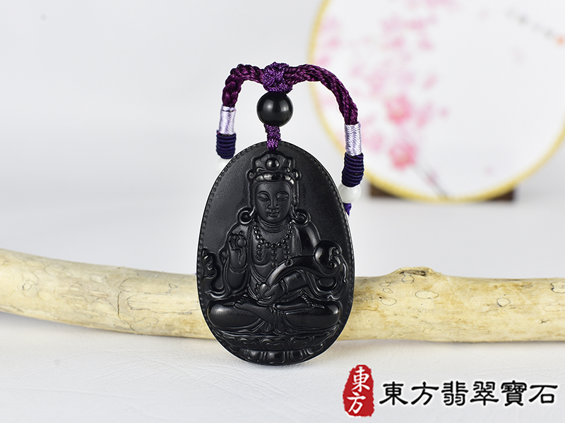 黑曜石如意菩薩項鍊玉珮(觀世音菩薩、如意觀音:觀世音菩薩牌黑曜石觀世音菩薩玉珮、黑曜石觀世音菩薩玉墜)。黑曜石觀世音菩薩,GY2047。客製化訂做各種黑曜石觀世音菩薩吊墜玉珮項鍊。★附東方翡翠寶 0.jpg