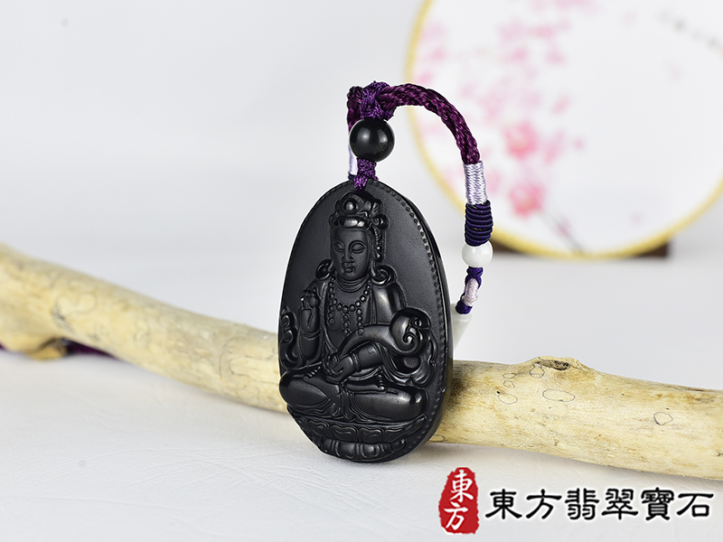 黑曜石如意菩薩項鍊玉珮(觀世音菩薩、如意觀音:觀世音菩薩牌黑曜石觀世音菩薩玉珮、黑曜石觀世音菩薩玉墜)。黑曜石觀世音菩薩,GY2047。客製化訂做各種黑曜石觀世音菩薩吊墜玉珮項鍊。★附東方翡翠寶 1.jpg