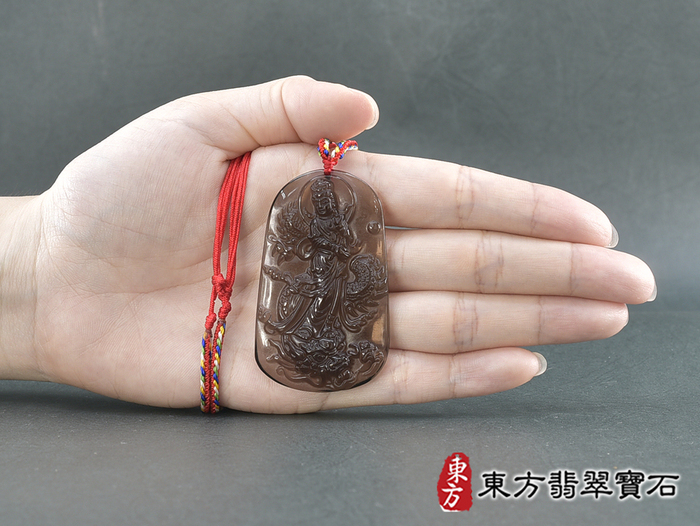 黑曜石乘龍觀音項鍊玉珮(乘龍觀音:乘龍觀音牌黑曜石乘龍觀音玉珮、黑曜石乘龍觀音玉墜)。黑曜石乘龍觀音GY2078。客製化訂做各種黑曜石乘龍觀音吊墜玉珮項鍊。★附東方翡翠寶石保證卡 5.jpg