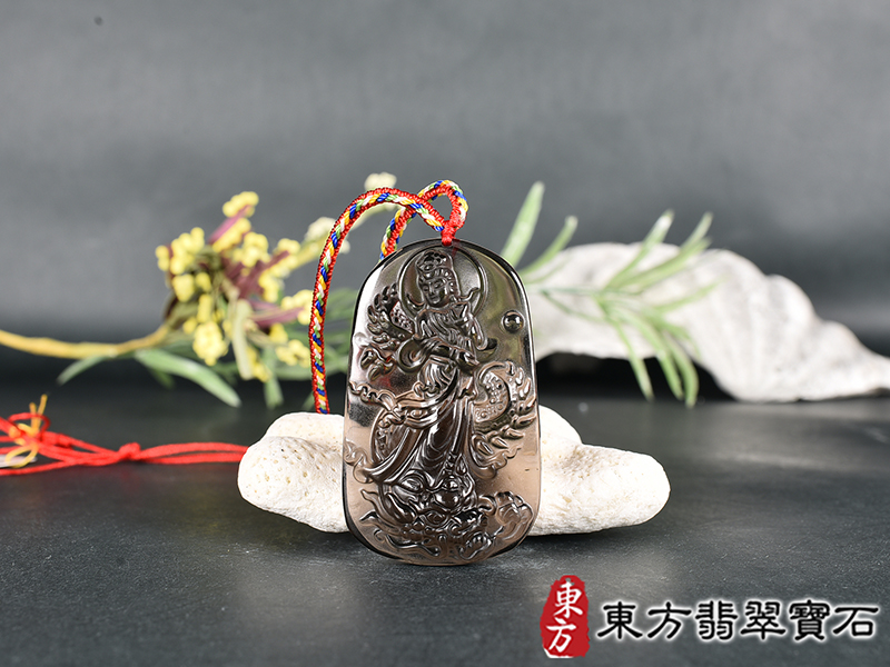 黑曜石乘龍觀音項鍊玉珮(乘龍觀音:乘龍觀音牌黑曜石乘龍觀音玉珮、黑曜石乘龍觀音玉墜)。黑曜石乘龍觀音GY2079。客製化訂做各種黑曜石乘龍觀音吊墜玉珮項鍊。★附東方翡翠寶石保證卡 0.jpg