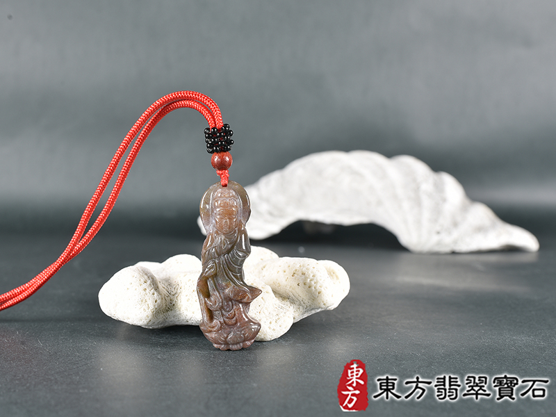 水草玉灑水觀音項鍊玉珮(觀世音菩薩、灑水觀音:觀音牌水草玉觀音玉珮、水草玉觀音玉墜)。水草玉觀音,GY2086。客製化訂做各種水草玉觀音吊墜玉珮項鍊。★附東方翡翠寶石保證卡 3.jpg