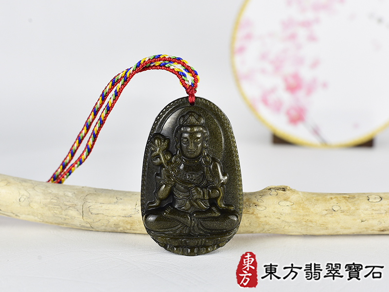 金曜石大勢至菩薩項鍊玉珮(大勢至菩薩:大勢至菩薩牌金曜石大勢至菩薩玉珮、金曜石大勢至菩薩玉墜)。金曜石大勢至菩薩GY2135。客製化訂做各種金曜石大勢至菩薩吊墜玉珮項鍊。★附東方翡翠寶石保證卡 0.jpg