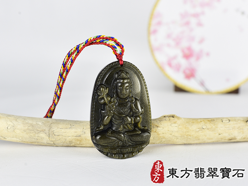 金曜石大勢至菩薩項鍊玉珮(大勢至菩薩:大勢至菩薩牌金曜石大勢至菩薩玉珮、金曜石大勢至菩薩玉墜)。金曜石大勢至菩薩GY2135。客製化訂做各種金曜石大勢至菩薩吊墜玉珮項鍊。★附東方翡翠寶石保證卡 2.jpg