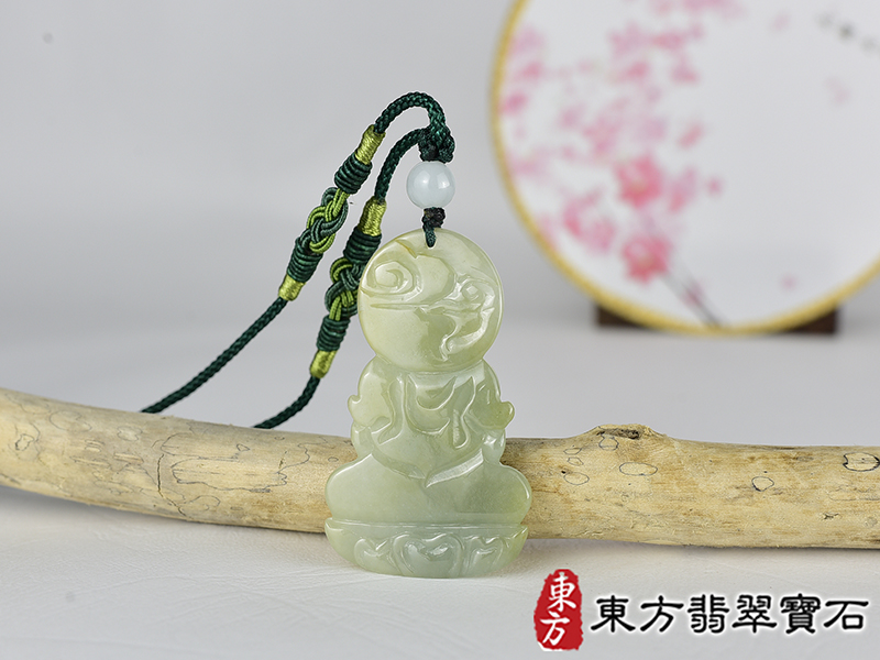 翡翠寶瓶觀音項鍊玉珮(觀世音菩薩:觀音牌A貨翡翠觀音玉珮、緬甸玉觀世音菩薩玉墜)。糯種翡翠觀音,GY2175。客製化訂做各種翡翠觀音吊墜玉珮項鍊。★附A貨翡翠雙證書 3.jpg