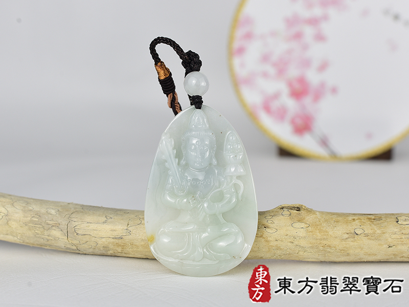 翡翠虛空藏菩薩項鍊玉珮(觀世音菩薩:觀音牌A貨翡翠觀音玉珮、緬甸玉虛空藏菩薩玉墜)。糯種翡翠觀音,GY2181。客製化訂做各種翡翠觀音吊墜玉珮項鍊。★附A貨翡翠雙證書 0.jpg