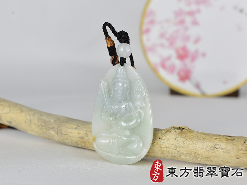 翡翠虛空藏菩薩項鍊玉珮(觀世音菩薩:觀音牌A貨翡翠觀音玉珮、緬甸玉虛空藏菩薩玉墜)。糯種翡翠觀音,GY2181。客製化訂做各種翡翠觀音吊墜玉珮項鍊。★附A貨翡翠雙證書 1.jpg