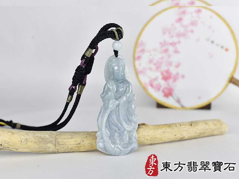 翡翠觀音項鍊玉珮(觀世音菩薩、魚籃觀音:觀音牌A貨翡翠觀音玉珮、緬甸玉觀世音菩薩玉墜)。細豆種翡翠觀音,GY2187。客製化訂做各種翡翠觀音吊墜玉珮項鍊。★附A貨翡翠雙證書 2.jpg