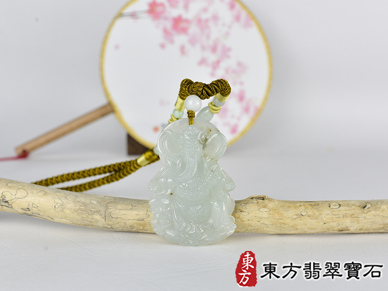 翡翠關公項鍊玉珮(關聖帝君:關公牌A貨翡翠關公玉珮、緬甸玉關公玉墜)。關公,KG686。客製化訂做各種翡翠關公吊墜玉珮項鍊。★附A貨翡翠雙證書 0.jpg