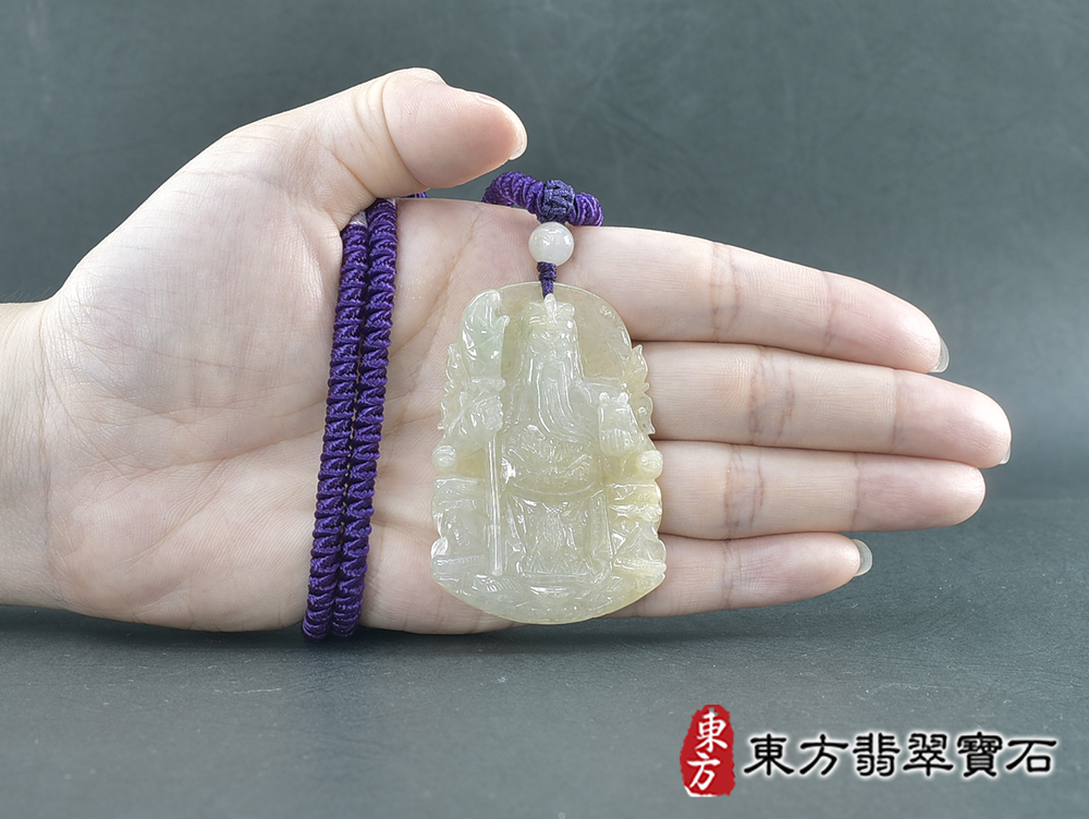 翡翠關公項鍊玉珮(關聖帝君:關公牌A貨翡翠關公玉珮、緬甸玉關公玉墜)。關公,KG689。客製化訂做各種翡翠關公吊墜玉珮項鍊。★附A貨翡翠雙證書 5.jpg