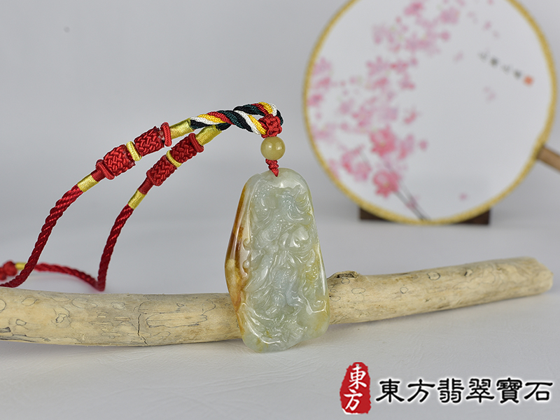 翡翠關公項鍊玉珮(關聖帝君:關公牌A貨翡翠關公玉珮、緬甸玉關公玉墜)。關公,KG740。客製化訂做各種翡翠關公吊墜玉珮項鍊。★附A貨翡翠雙證書 2.jpg