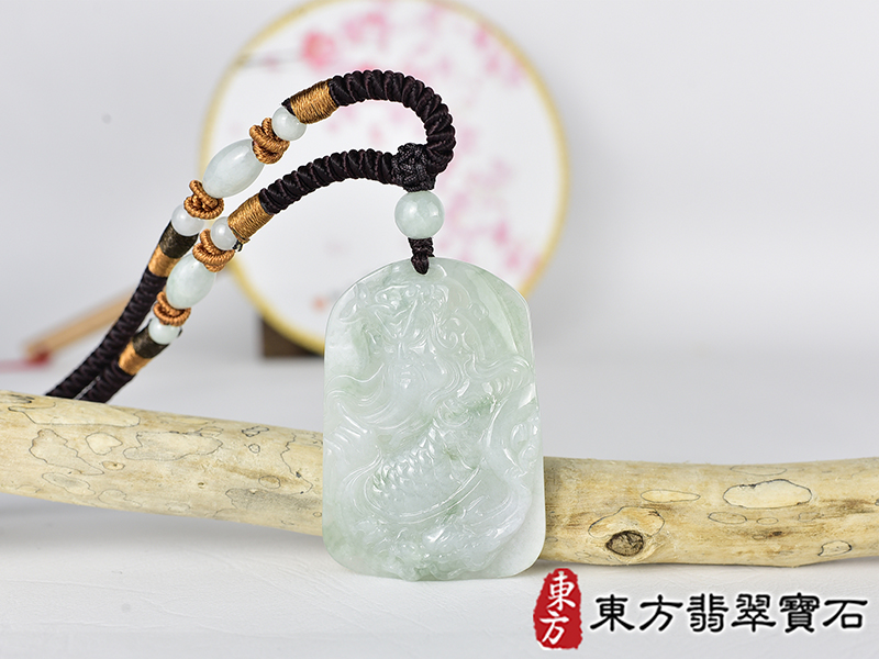 翡翠關公項鍊玉珮(關聖帝君:關公牌A貨翡翠關公玉珮、緬甸玉關公玉墜)。關公,KG775。客製化訂做各種翡翠關公吊墜玉珮項鍊。★附A貨翡翠雙證書 0.jpg