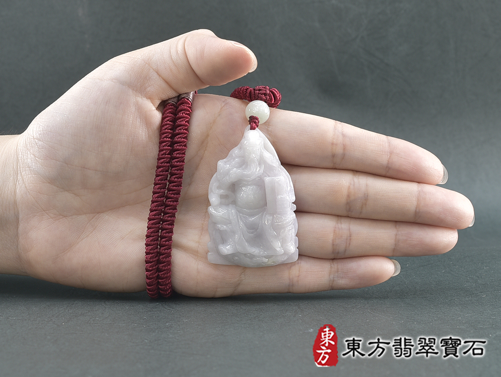 翡翠關公項鍊玉珮(關聖帝君:關公牌A貨翡翠關公玉珮、緬甸玉關公玉墜)。關公,KG776。客製化訂做各種翡翠關公吊墜玉珮項鍊。★附A貨翡翠雙證書 5.jpg