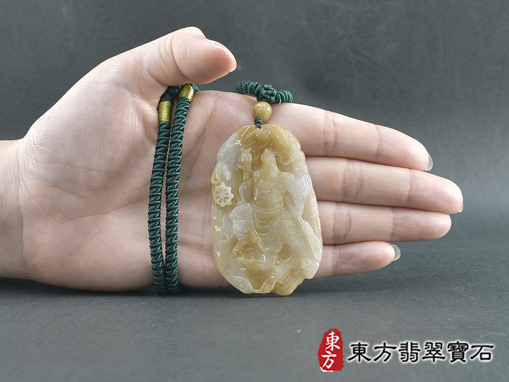 翡翠關公項鍊玉珮(關聖帝君:關公牌A貨翡翠關公玉珮、緬甸玉關公玉墜)。關公,KG780。客製化訂做各種翡翠關公吊墜玉珮項鍊。★附A貨翡翠雙證書 5.jpg