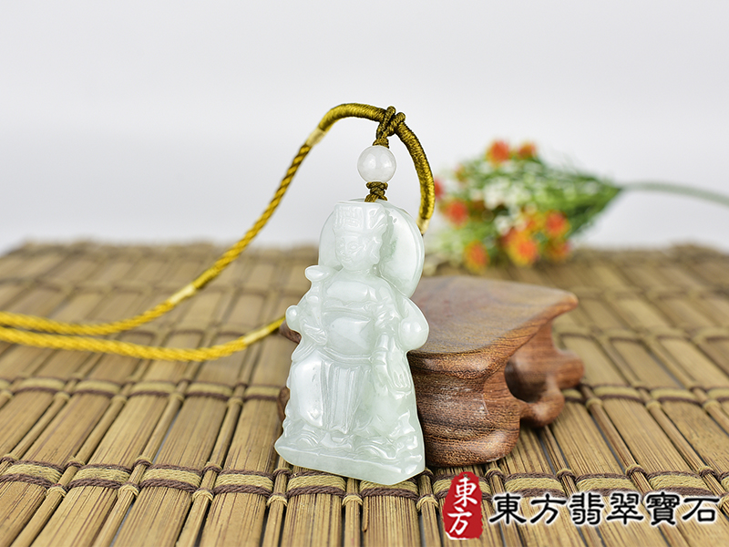 翡翠媽祖項鍊玉珮(天上聖母:媽祖牌A貨翡翠媽祖玉珮、緬甸玉媽祖玉墜)。綠色糯種媽祖,MD264。客製化訂做各種翡翠媽祖吊墜玉珮項鍊。★附A貨翡翠雙證書 1.jpg