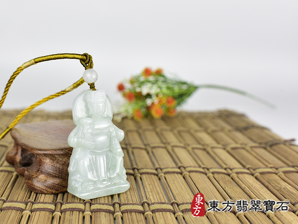 翡翠媽祖項鍊玉珮(天上聖母:媽祖牌A貨翡翠媽祖玉珮、緬甸玉媽祖玉墜)。綠色糯種媽祖,MD264。客製化訂做各種翡翠媽祖吊墜玉珮項鍊。★附A貨翡翠雙證書 4.jpg