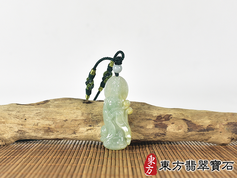 翡翠媽祖項鍊玉珮(天上聖母:媽祖牌A貨翡翠媽祖玉珮、緬甸玉媽祖玉墜)。綠色糯種媽祖,MD315。客製化訂做各種翡翠媽祖吊墜玉珮項鍊。★附A貨翡翠雙證書 0.jpg