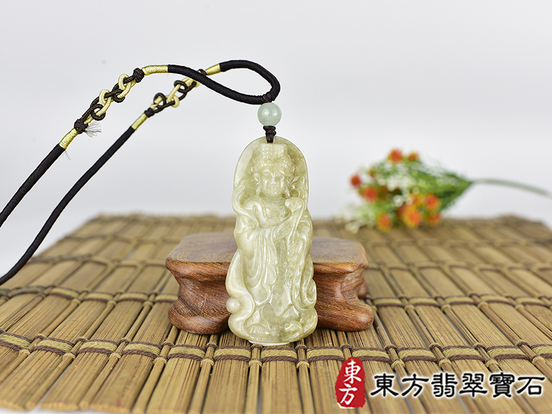 翡翠媽祖項鍊玉珮(天上聖母:媽祖牌A貨翡翠媽祖玉珮、緬甸玉媽祖玉墜)。綠色糯種媽祖,MD331。客製化訂做各種翡翠媽祖吊墜玉珮項鍊。★附A貨翡翠雙證書 0.jpg