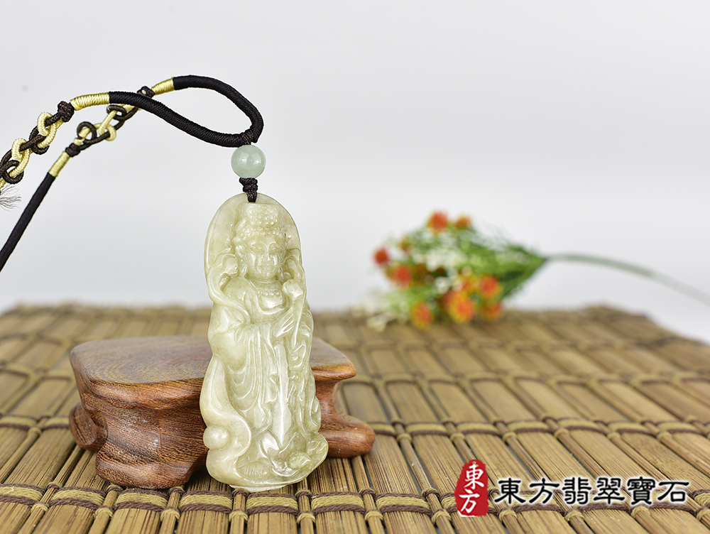 翡翠媽祖項鍊玉珮(天上聖母:媽祖牌A貨翡翠媽祖玉珮、緬甸玉媽祖玉墜)。綠色糯種媽祖,MD331。客製化訂做各種翡翠媽祖吊墜玉珮項鍊。★附A貨翡翠雙證書 4.jpg