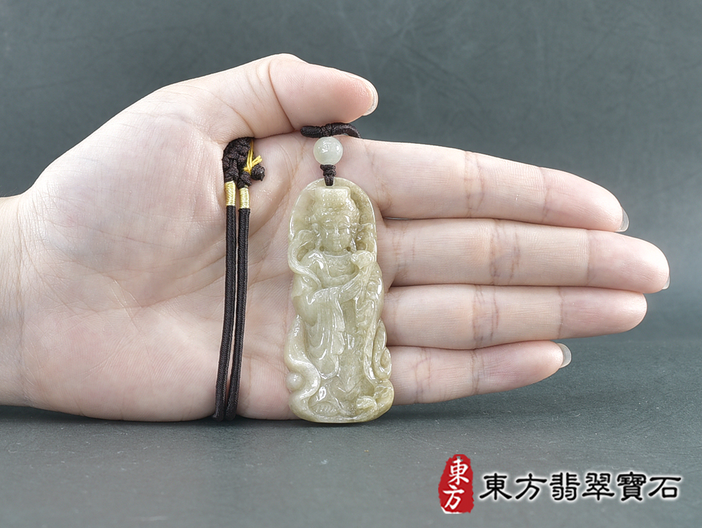 翡翠媽祖項鍊玉珮(天上聖母:媽祖牌A貨翡翠媽祖玉珮、緬甸玉媽祖玉墜)。綠色糯種媽祖,MD331。客製化訂做各種翡翠媽祖吊墜玉珮項鍊。★附A貨翡翠雙證書 5.jpg