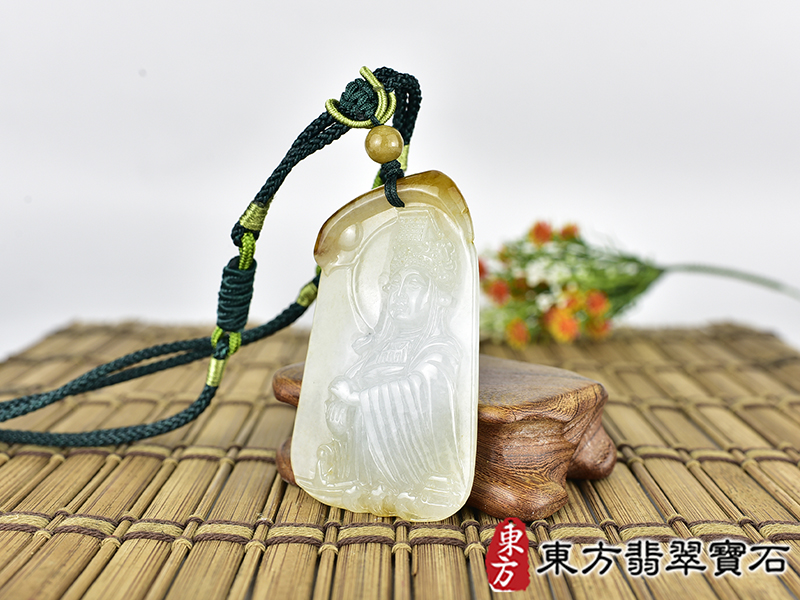 翡翠媽祖項鍊玉珮(天上聖母:媽祖牌A貨翡翠媽祖玉珮、緬甸玉媽祖玉墜)。綠色糯種媽祖,MD336。客製化訂做各種翡翠媽祖吊墜玉珮項鍊。★附A貨翡翠雙證書 1.jpg