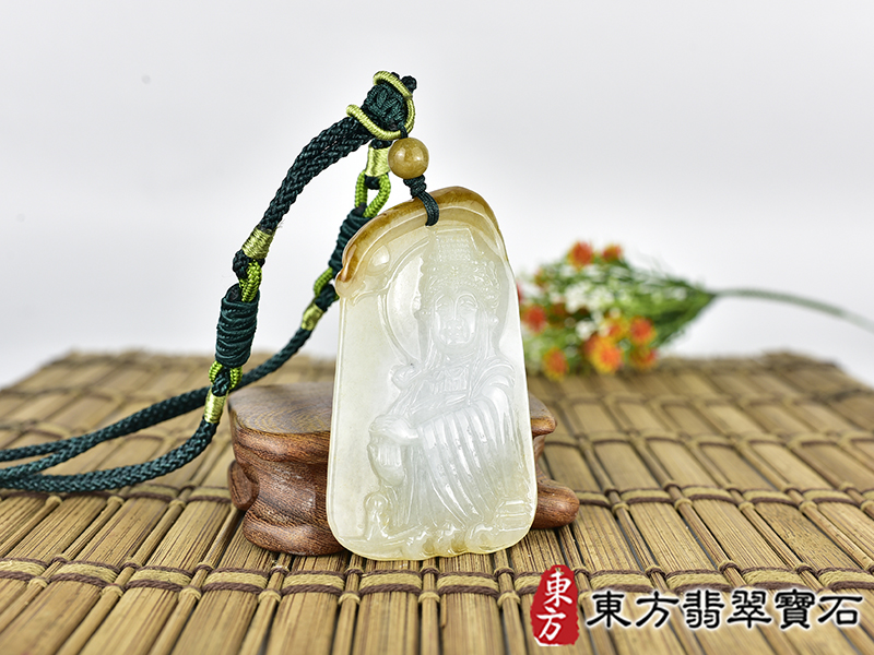 翡翠媽祖項鍊玉珮(天上聖母:媽祖牌A貨翡翠媽祖玉珮、緬甸玉媽祖玉墜)。綠色糯種媽祖,MD336。客製化訂做各種翡翠媽祖吊墜玉珮項鍊。★附A貨翡翠雙證書 2.jpg