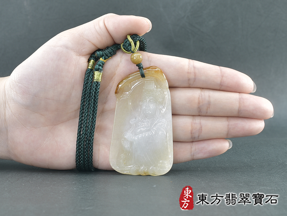 翡翠媽祖項鍊玉珮(天上聖母:媽祖牌A貨翡翠媽祖玉珮、緬甸玉媽祖玉墜)。綠色糯種媽祖,MD336。客製化訂做各種翡翠媽祖吊墜玉珮項鍊。★附A貨翡翠雙證書 5.jpg