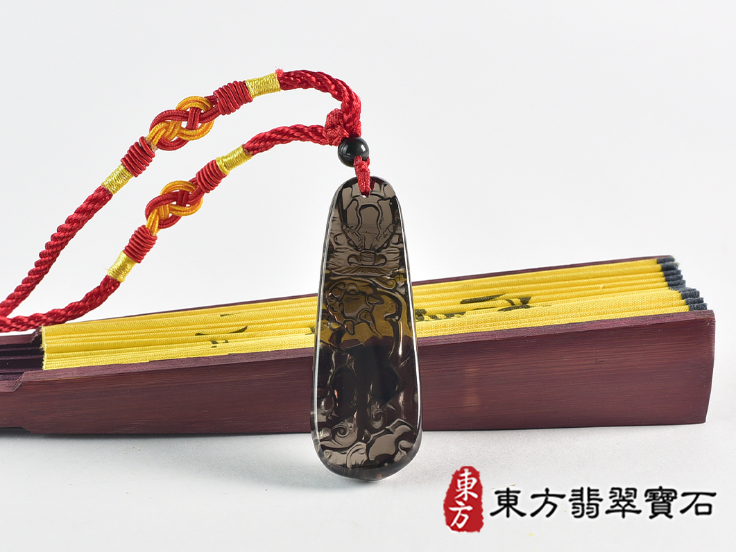 黑曜石貔貅項鍊玉珮(招財貔貅:貔貅牌黑曜石貔貅玉珮、黑曜石貔貅玉墜)。黑曜石貔貅,PF849。客製化訂做各種黑曜石貔貅吊墜玉珮項鍊。★東方翡翠寶石保證卡 3.jpg