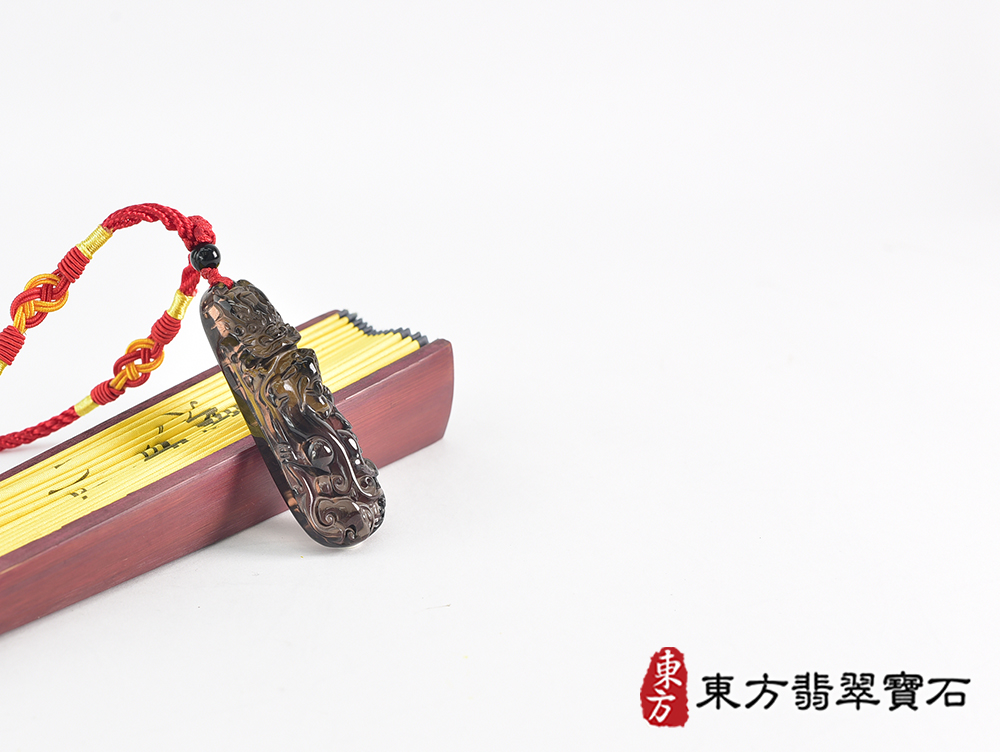 黑曜石貔貅項鍊玉珮(招財貔貅:貔貅牌黑曜石貔貅玉珮、黑曜石貔貅玉墜)。黑曜石貔貅,PF849。客製化訂做各種黑曜石貔貅吊墜玉珮項鍊。★東方翡翠寶石保證卡 4.jpg